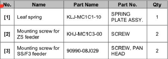 KLJ-MC1C1-10 ZS SS 8mm飞达防止翻料磁性弹片