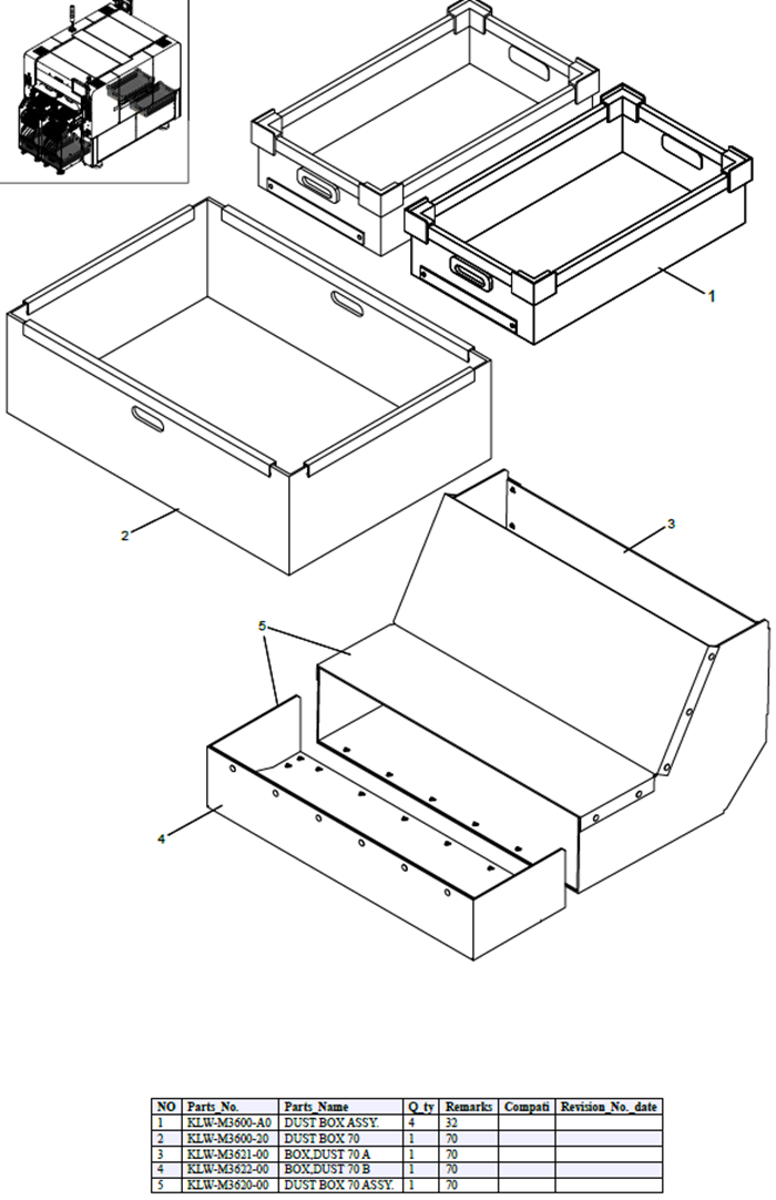 YSM20R DUST BOX ASSY.