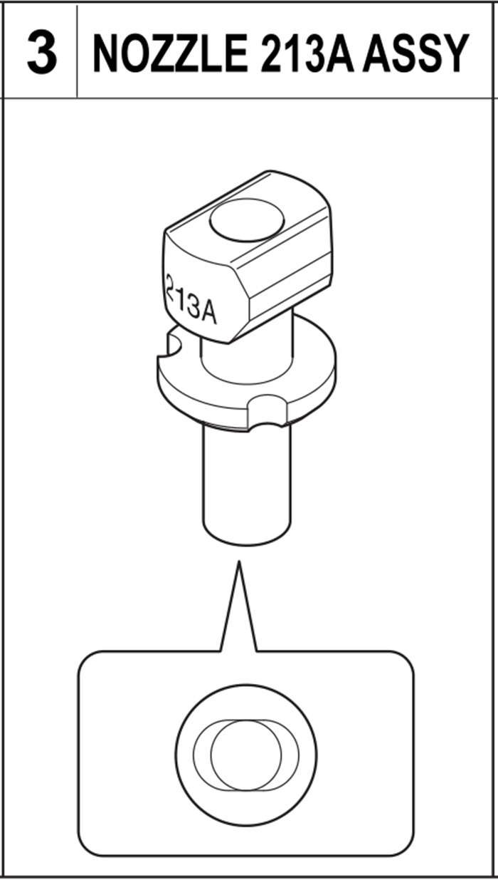 YG100 YG100R NOZZLE 213A