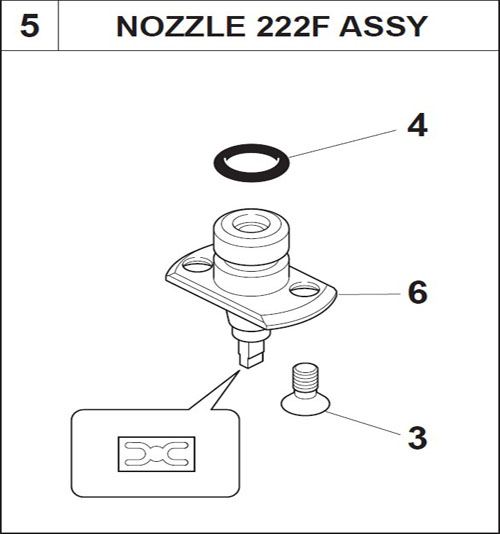 YG88 YS88 NOZZLE 222F ASSY.