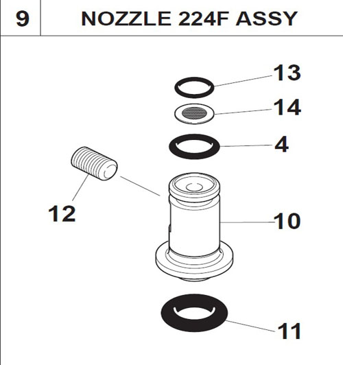 YG88 YS88 NOZZLE 224F ASSY.