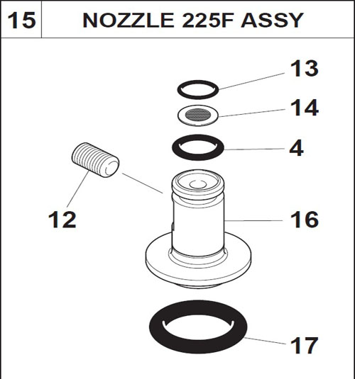 YG88 YS88 NOZZLE 225F ASSY.