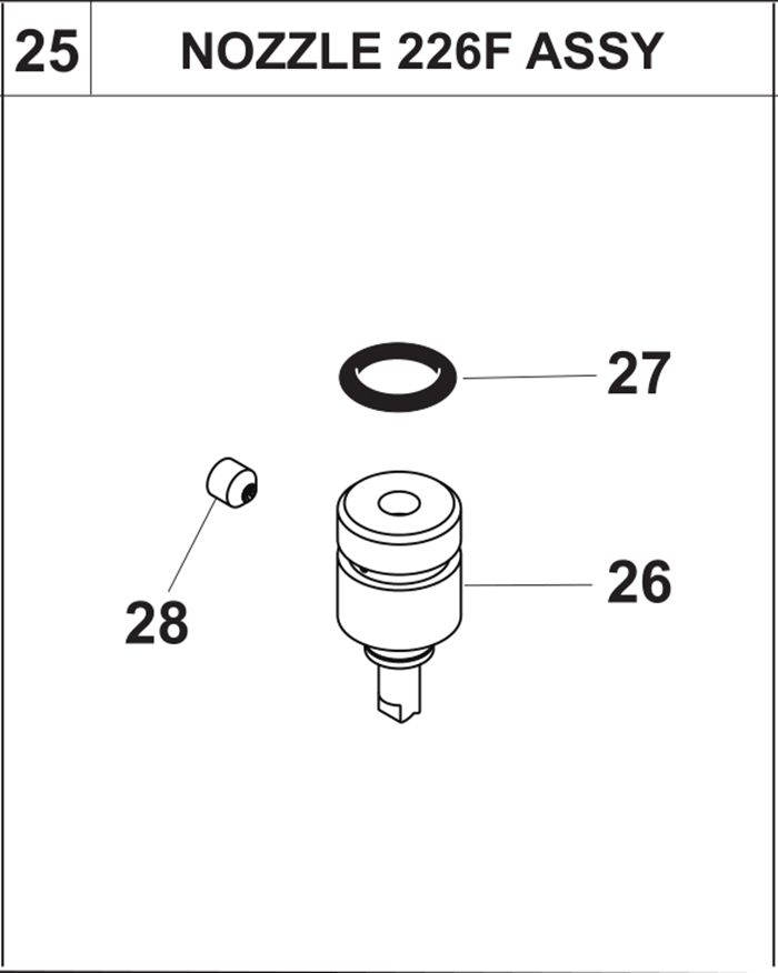 YG88 YS88 NOZZLE 226F ASSY.