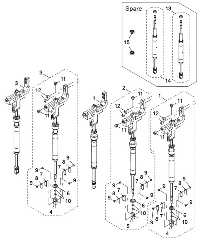 KLW-M7107-A1 HEAD SHAFT 1 ASSY.