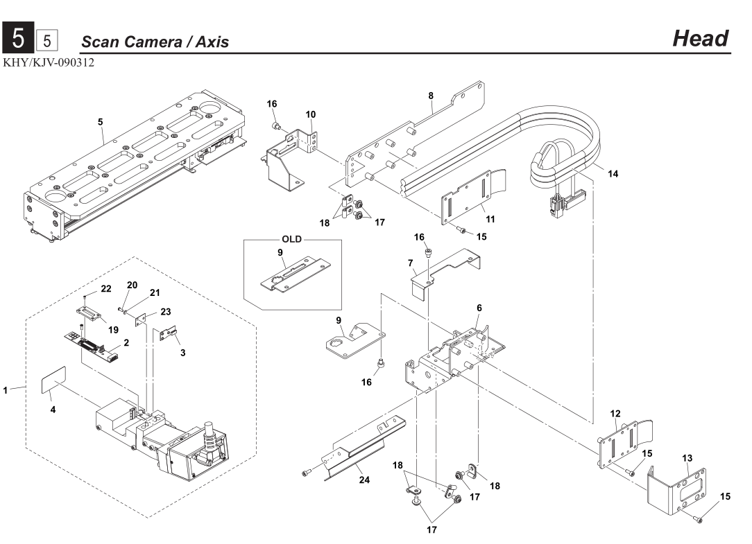 KKD-M78C0-00 SCAN CAM. ASSY