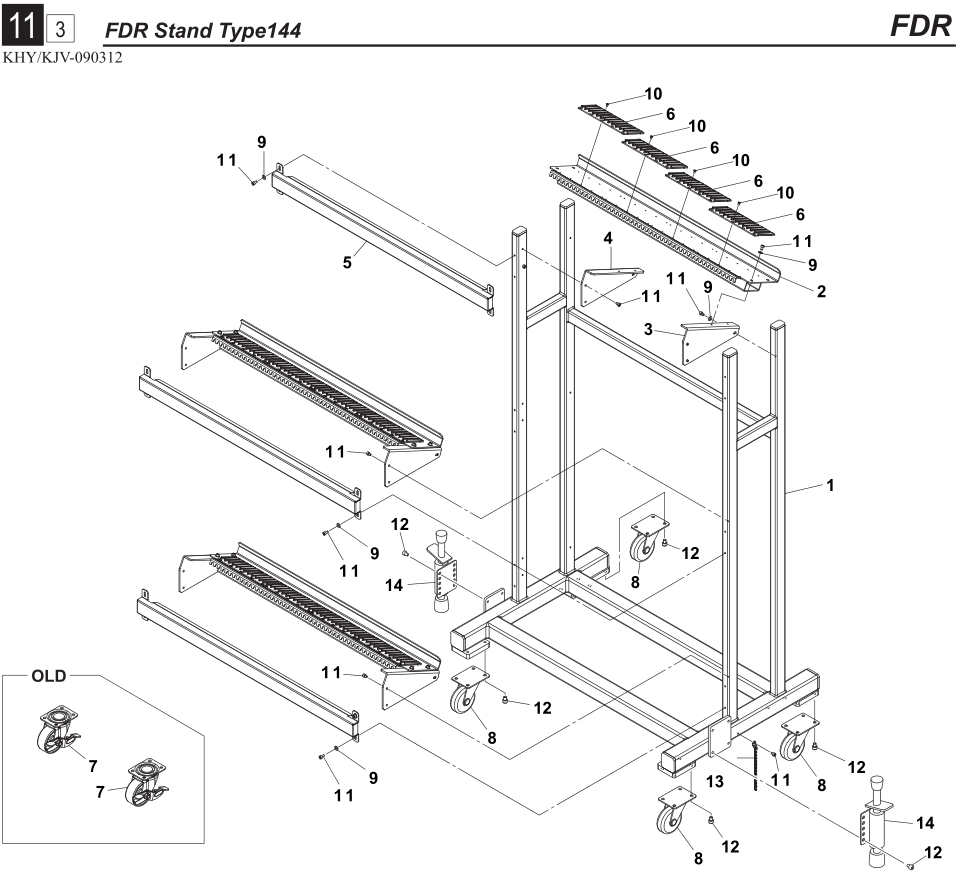 KHY-M371R-00  RAIL GUIDE 12P