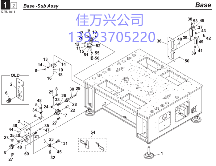 KGA-M1180-00 LEVELING BOLT ASSY