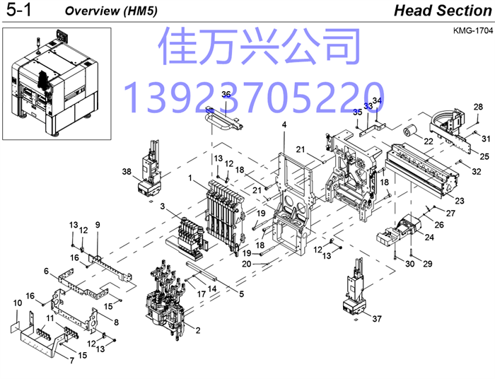 KMG-M78C0-00 SCAN CAM. ASSY.,CX.