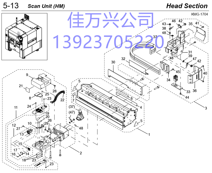 KMG-M7A31-00 BLOCK,LIGHT SIDE